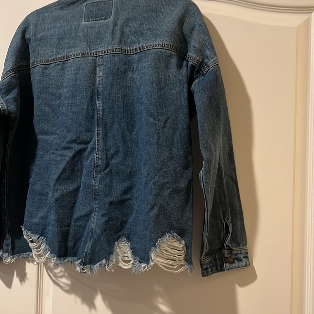 Distressed Jean Jacket - Picture 3 of 11
